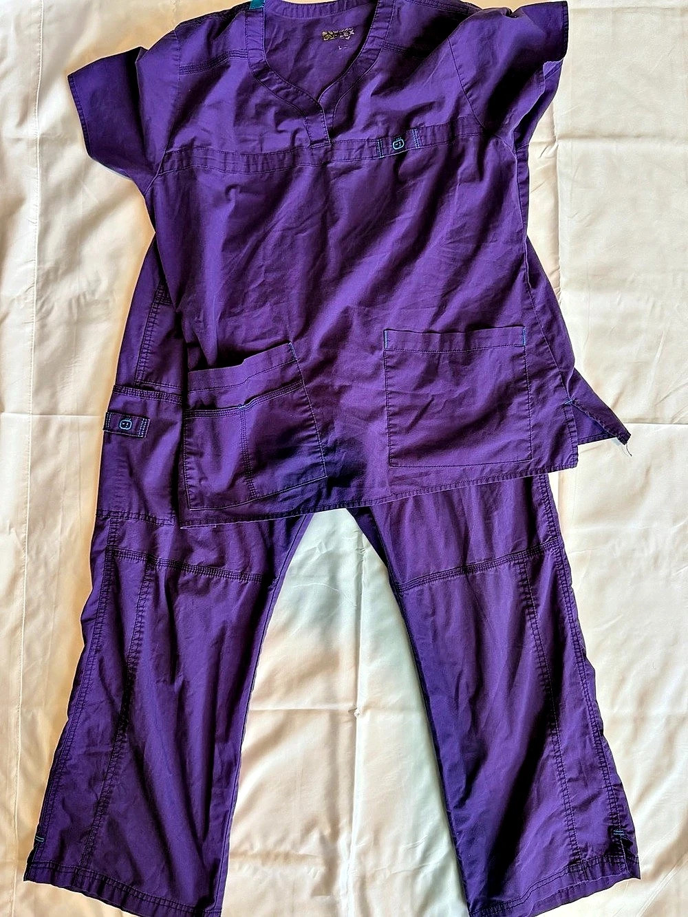 Purple Scrub set